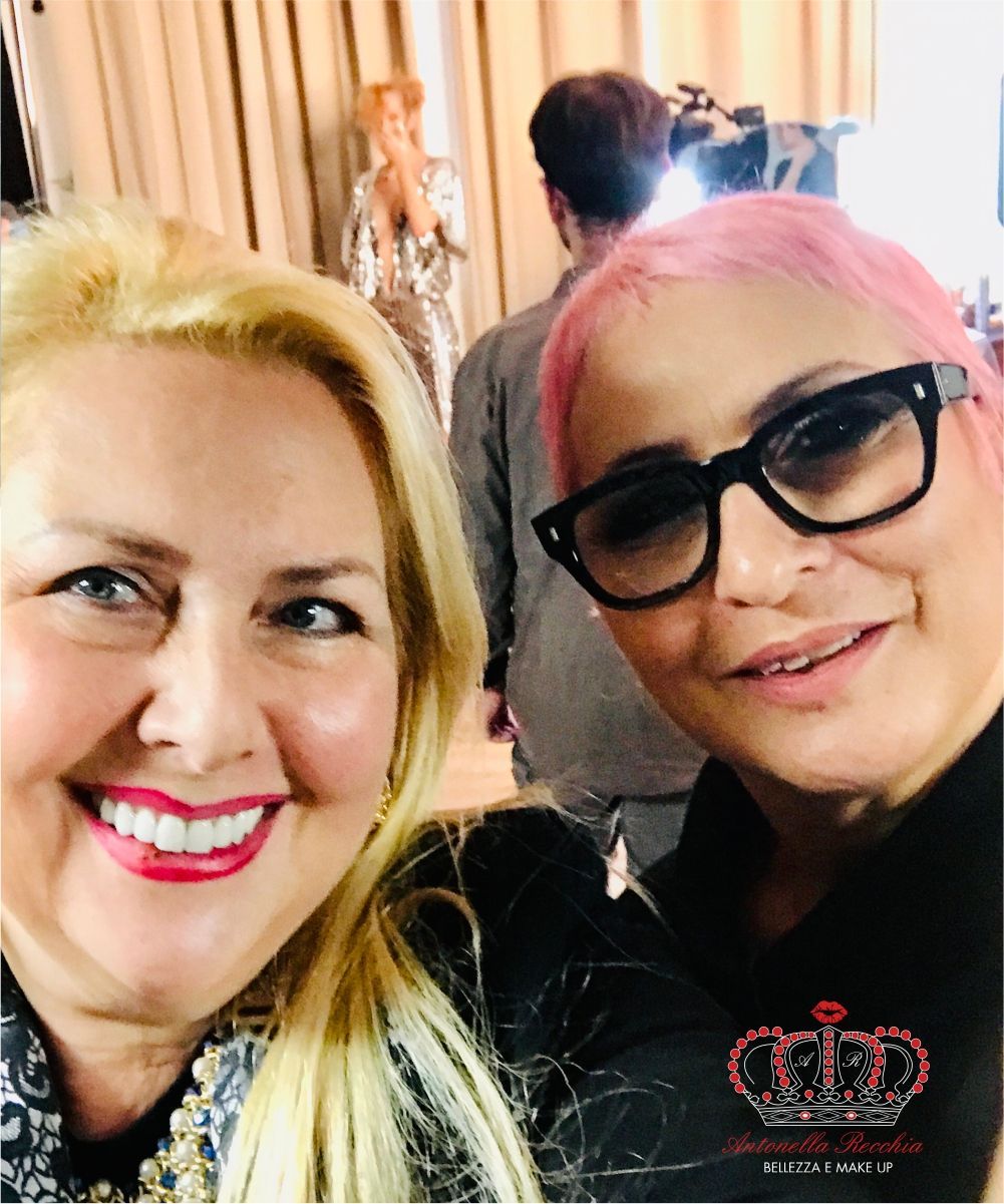 Con Letizia Maestri durante il Masterclass di tre giorni Grace and Hair make-up con shooting fotografico di moda a Milano